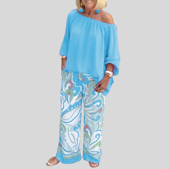 Stylish Off-Shoulder Two-Piece Set