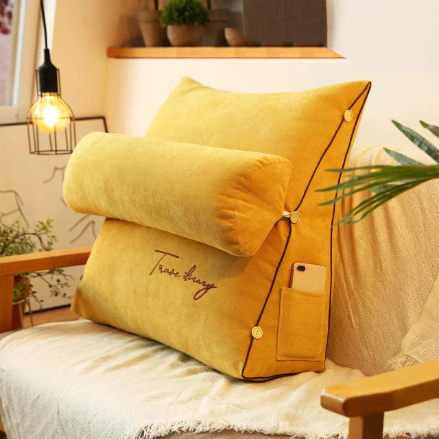 Ergonomic Wedge-Shaped Back Support Cushion – Relaxa