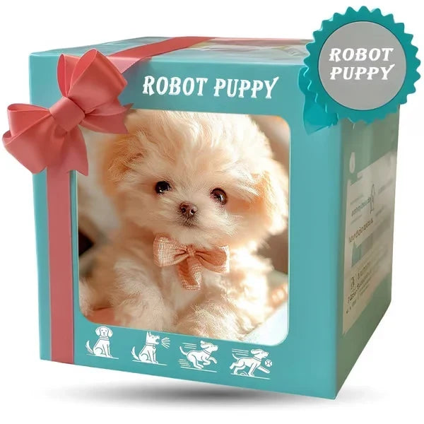 Lifelike Robotic Puppy Plush Companion That Walks, Barks and Sits