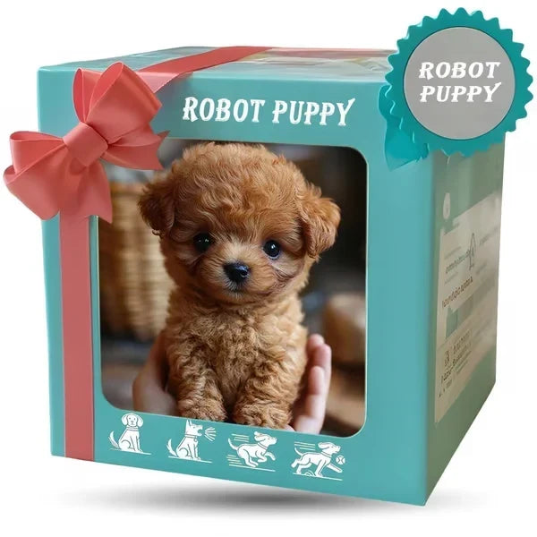 Lifelike Robotic Puppy Plush Companion That Walks, Barks and Sits