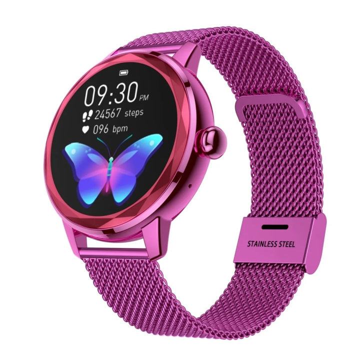 Smart Gold Women's Smartwatch – Luxury Sports Watch in Stainless Steel