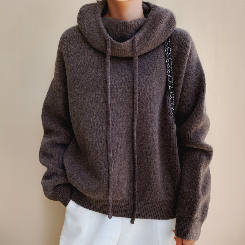Merino Wool Polo-Neck Sweater – Amira Autumn Edition