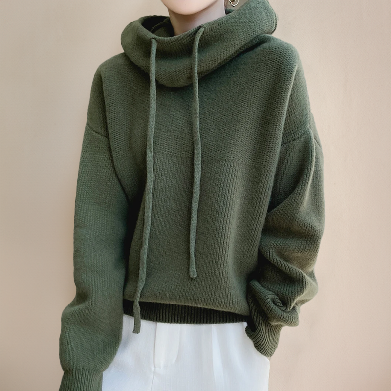 Merino Wool Polo-Neck Sweater – Amira Autumn Edition