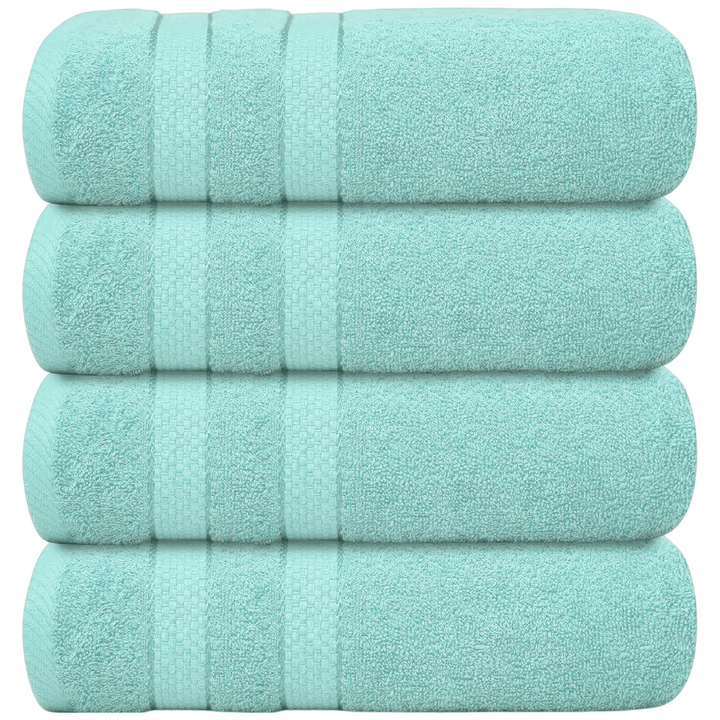 4-Piece Jumbo Bath Towel Set - Quick Dry Bathroom Towels