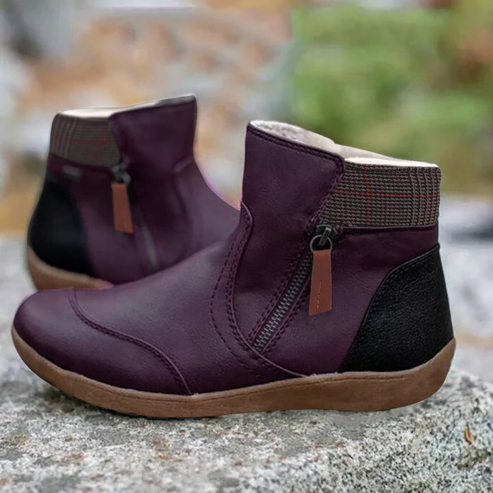 Waterproof Orthopaedic Leather Boots with Non-Slip Sole