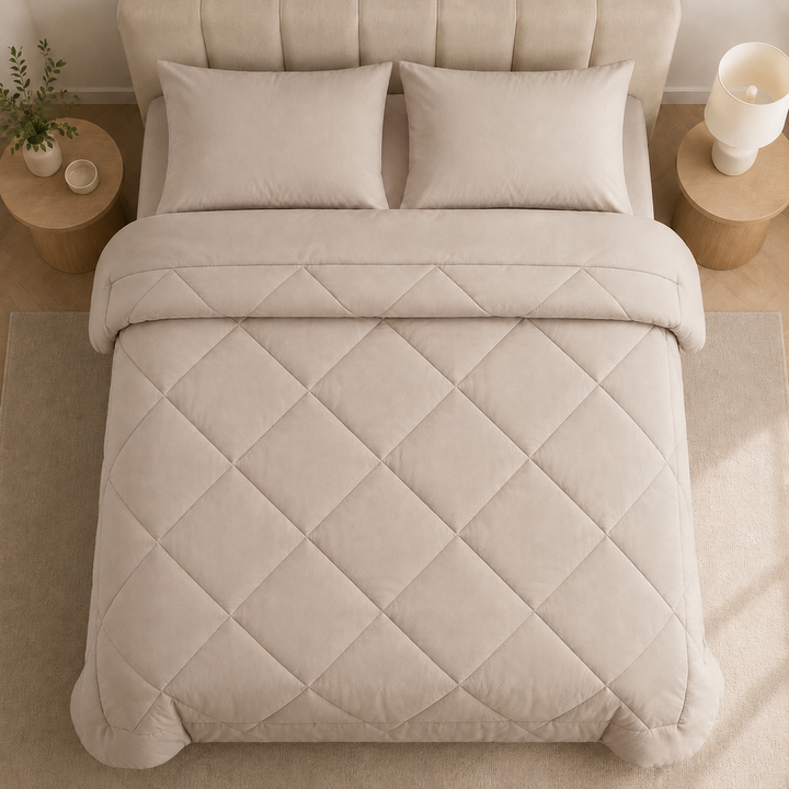 2-in-1 Quilted Comforter – No Duvet Cover Needed