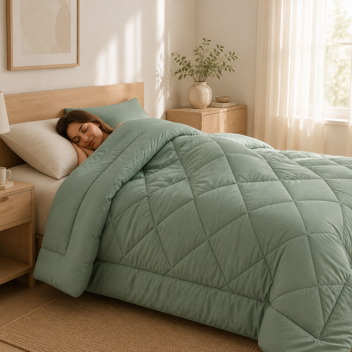2-in-1 Quilted Comforter – No Duvet Cover Needed