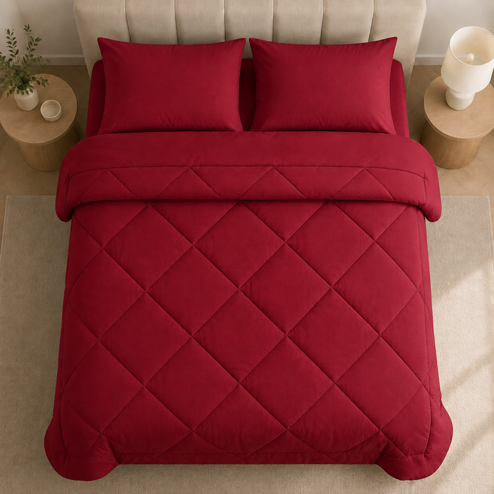 2-in-1 Quilted Comforter – No Duvet Cover Needed