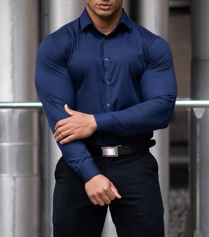 Men's Slim-Fit Wrinkle-Free Shirt for Spring 2026 – David