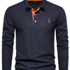Comfortable Men's Long-Sleeved Polo Shirt