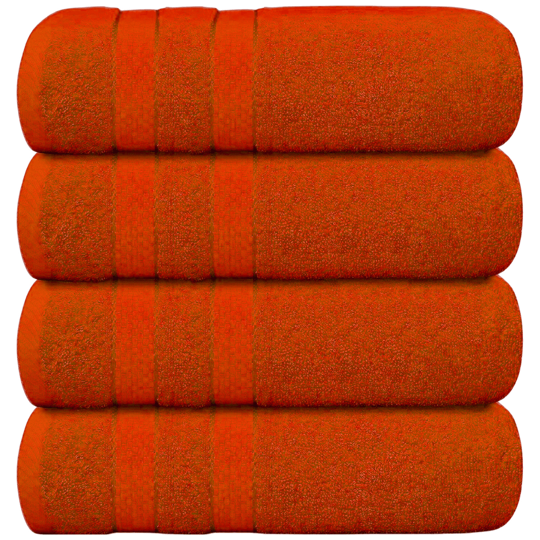 4-Piece Jumbo Bath Towel Set - Quick Dry Bathroom Towels