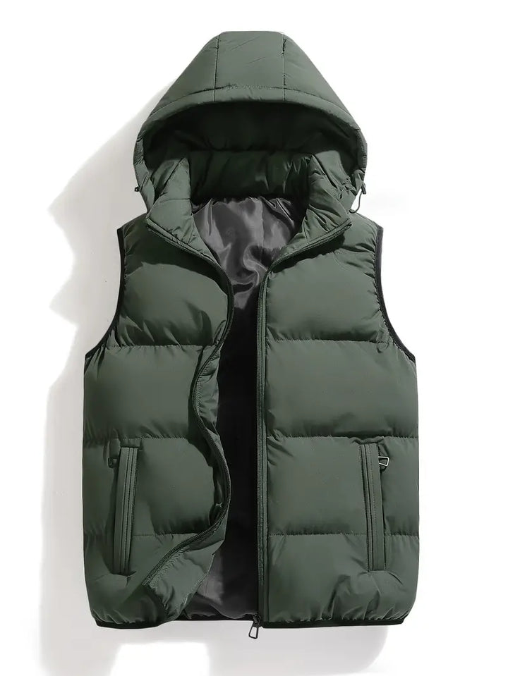 Durable Padded Men's Hooded Vest – Leonardo