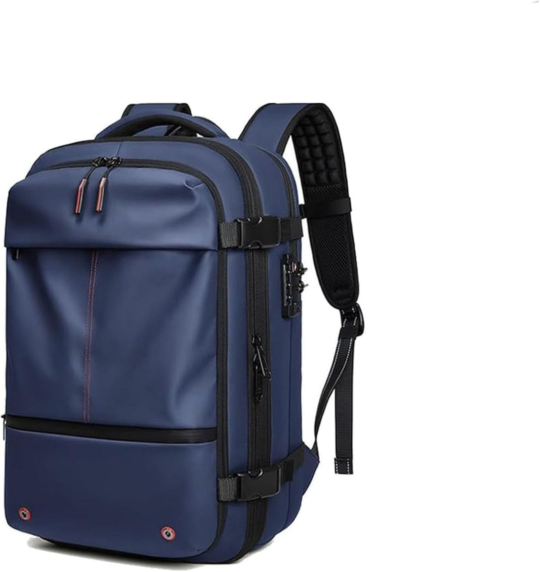 Expandable Compression Travel Backpack with Anti-Theft Lock and Wet Compartment