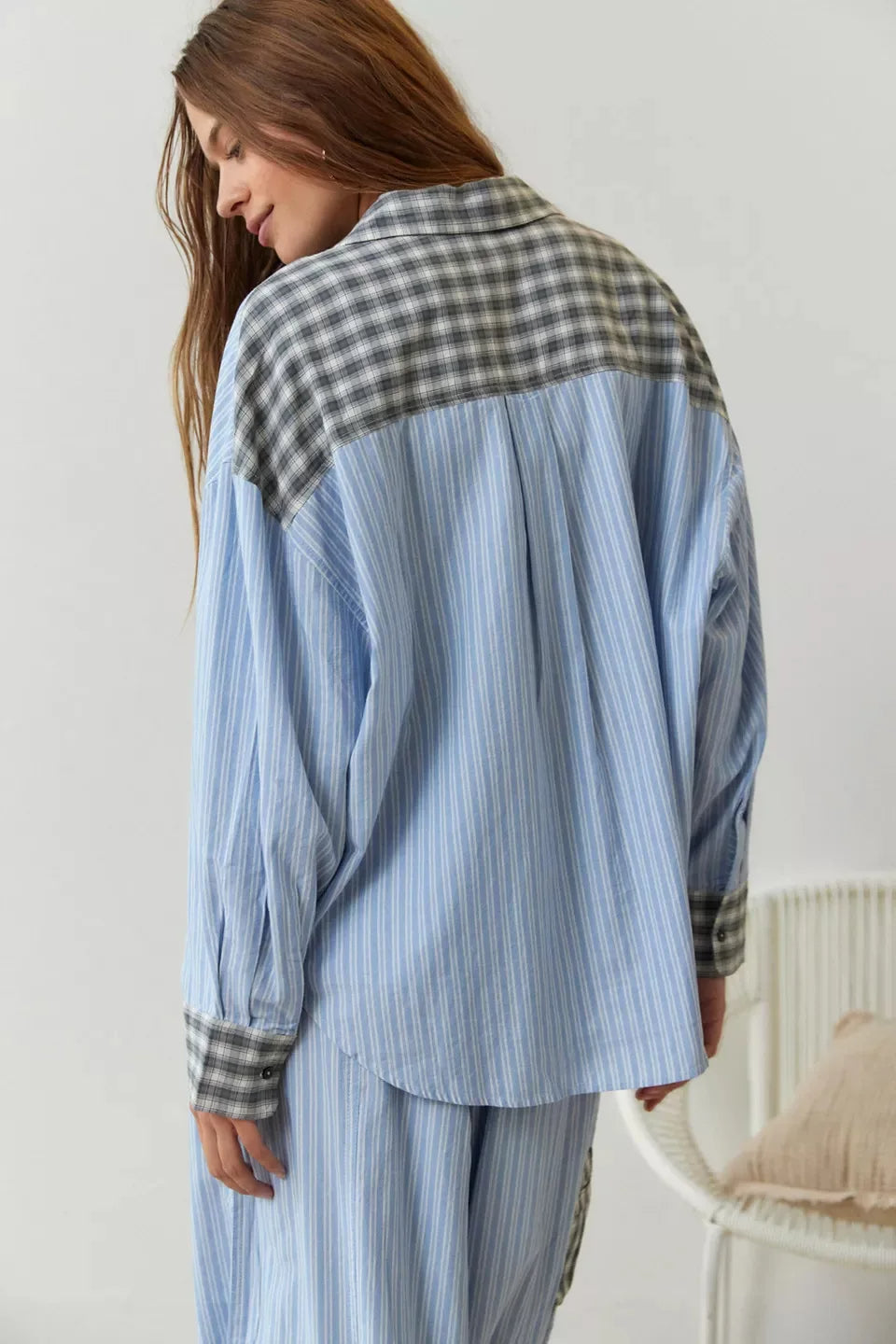 Women's Pyjama Set with Button Detail and Drawstring Pants