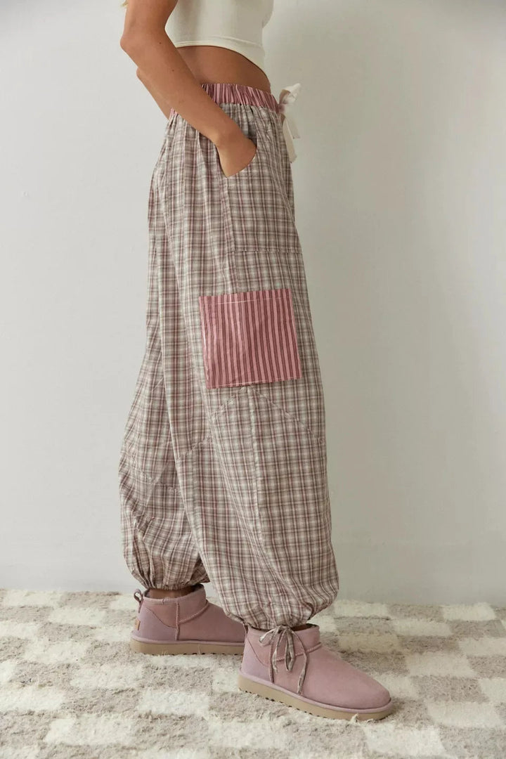 Women's Pyjama Set with Button Detail and Drawstring Pants