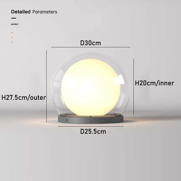 Modern Outdoor Lamp - Moon-Shaped Design