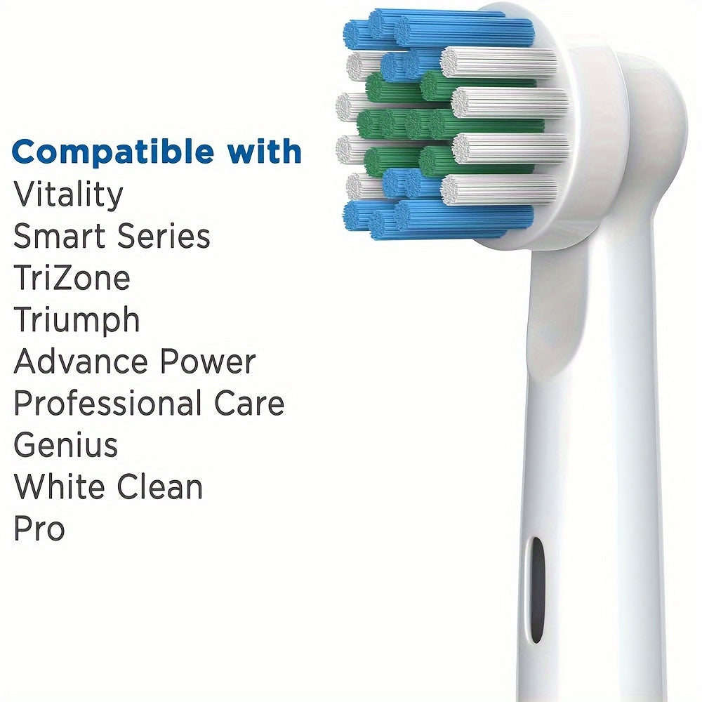 16 Replacement Brush Heads – Compatible with Oral-B Models and Offer a Thorough Clean