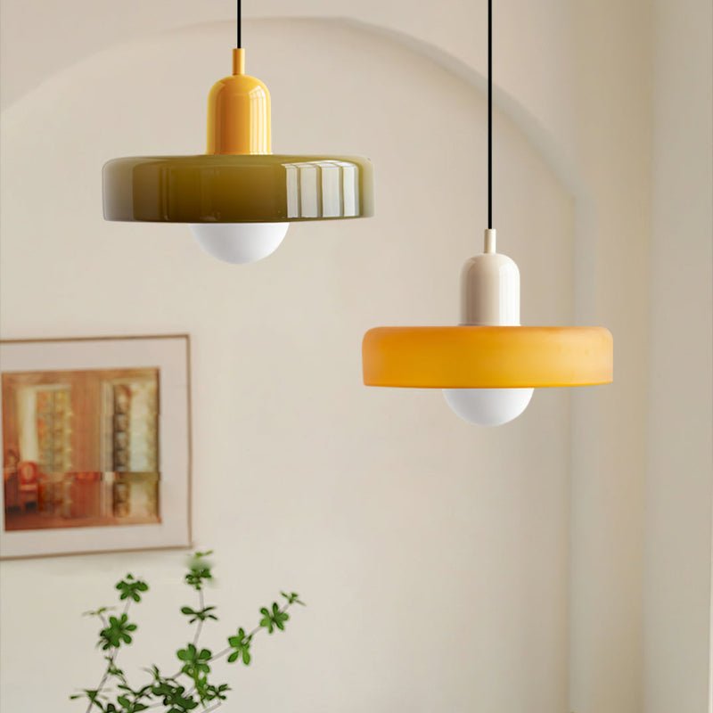 Bauhaus Geometric Glass Ceiling Lamp