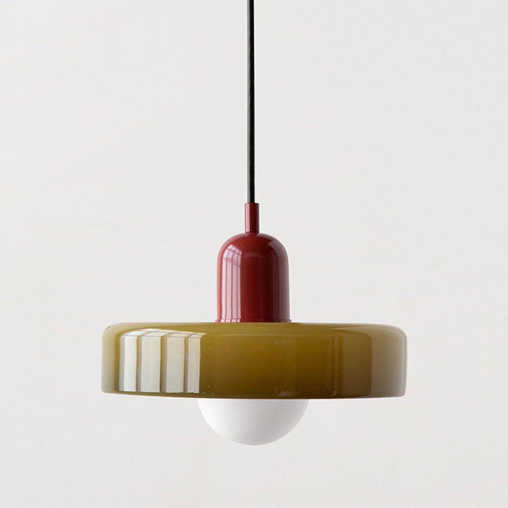 Bauhaus Geometric Glass Ceiling Lamp