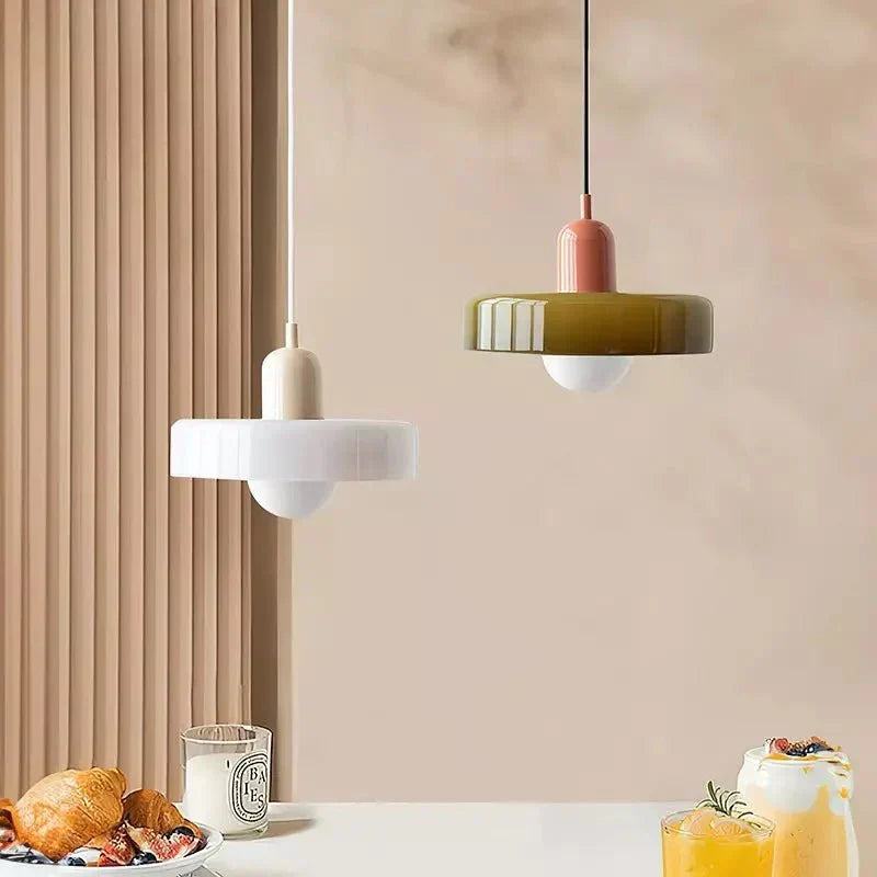 Bauhaus Geometric Glass Ceiling Lamp