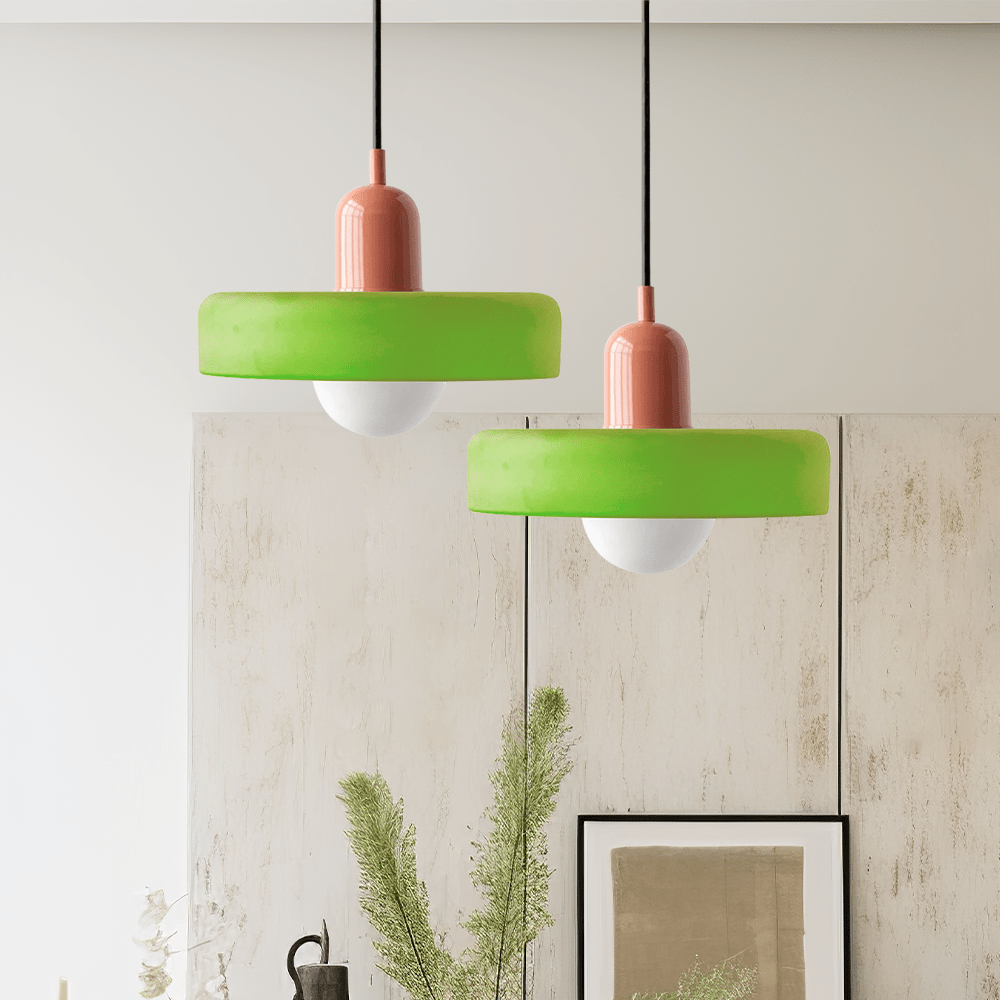 Bauhaus Geometric Glass Ceiling Lamp
