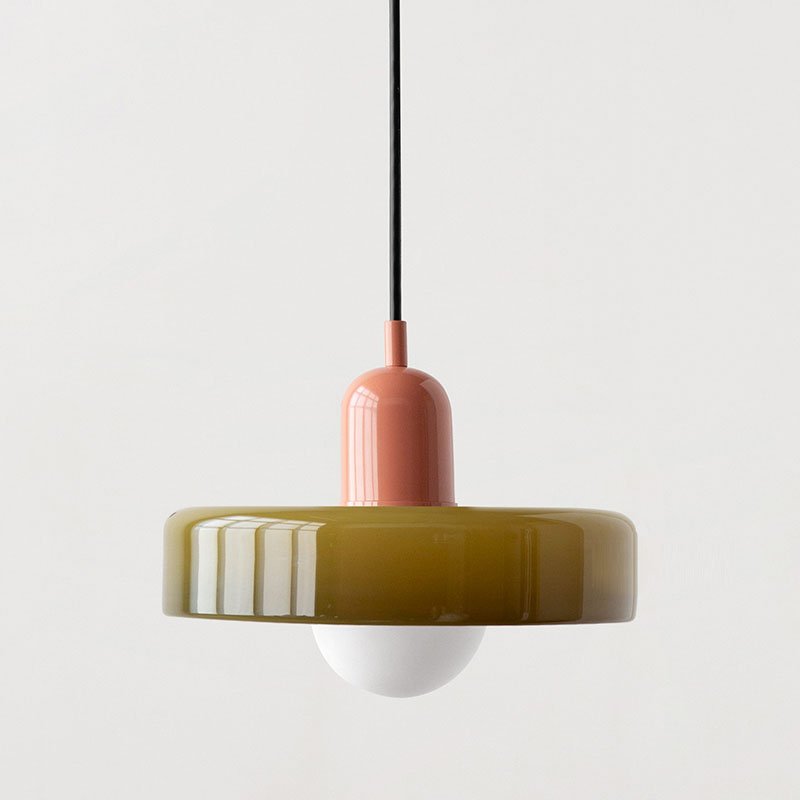 Bauhaus Geometric Glass Ceiling Lamp