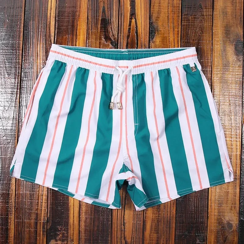 Men's Striped Shorts with Elastic Waistband – Matteo