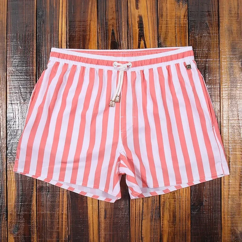 Men's Striped Shorts with Elastic Waistband – Matteo
