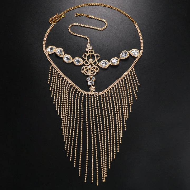 Sparkling Veil Mask | Masquerade Face Jewelry