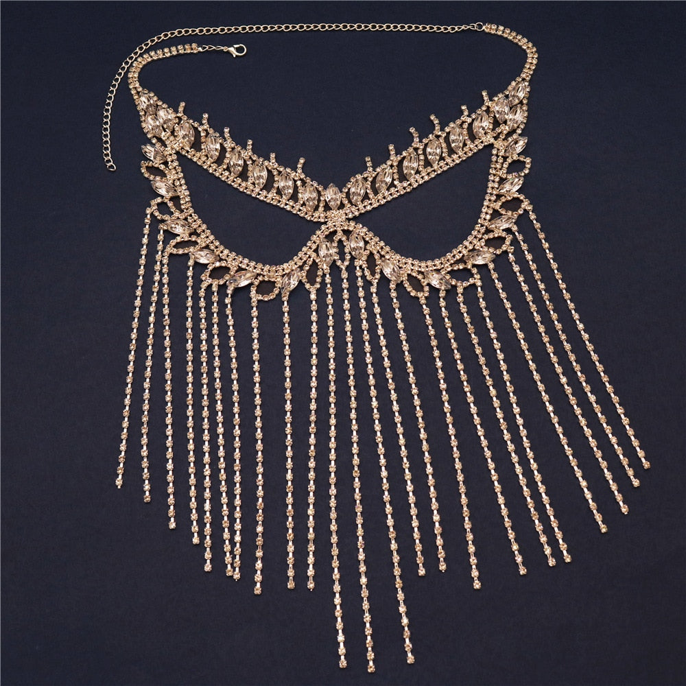 Sparkling Veil Mask | Masquerade Face Jewelry