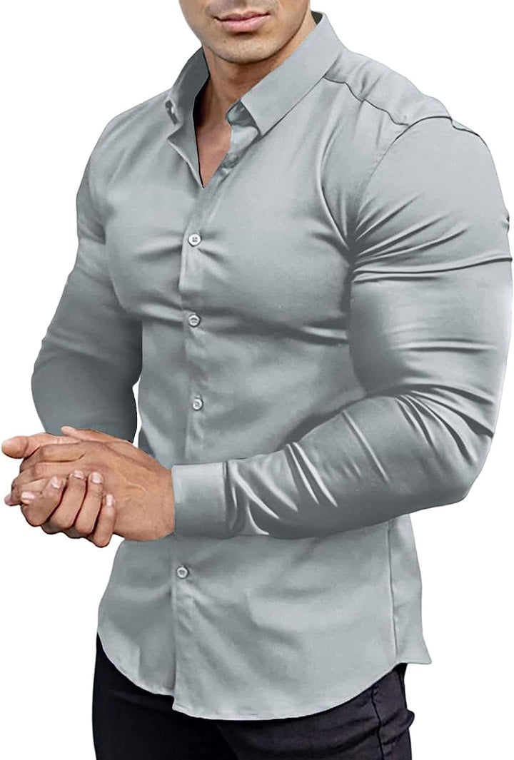 Men's Slim-Fit Wrinkle-Free Shirt for Spring 2026 – David