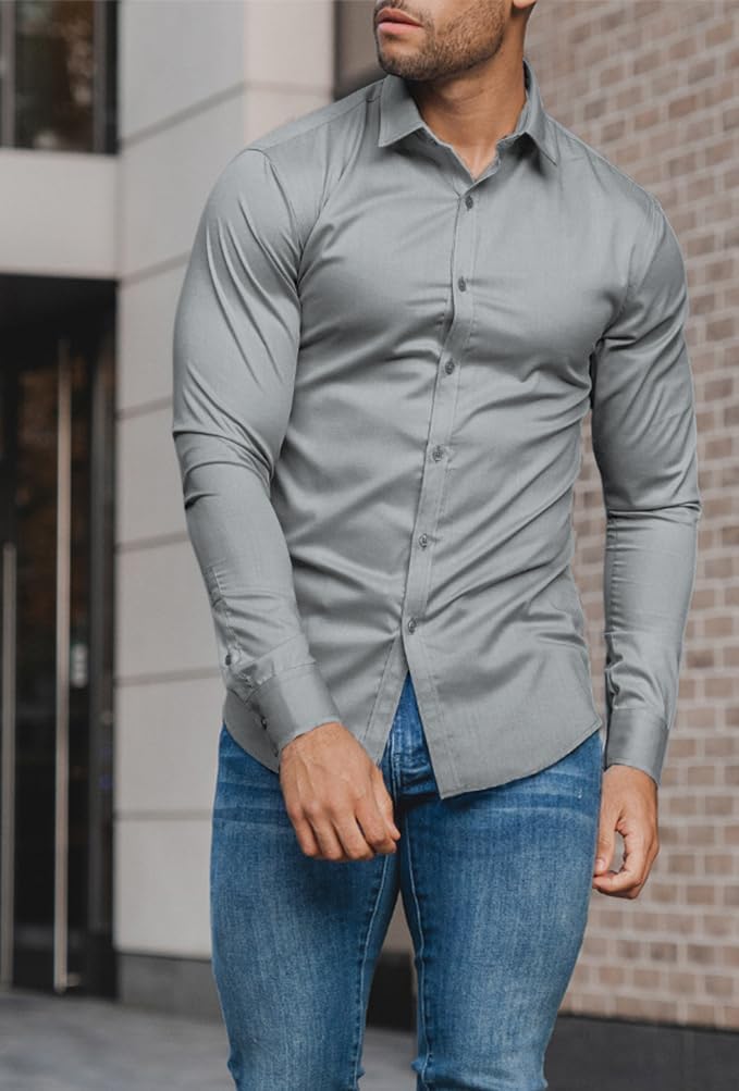 Men's Slim-Fit Wrinkle-Free Shirt for Spring 2026 – David