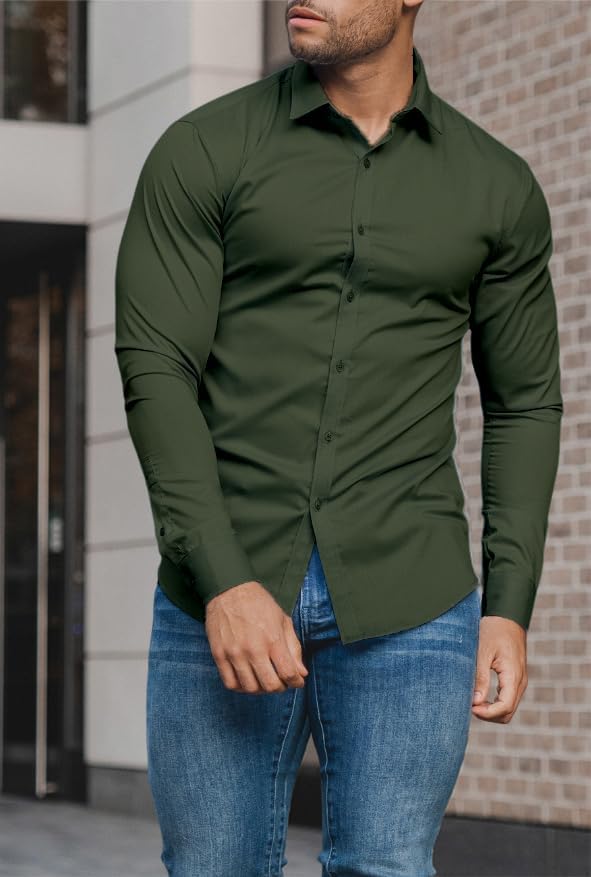 Men's Slim-Fit Wrinkle-Free Shirt for Spring 2026 – David