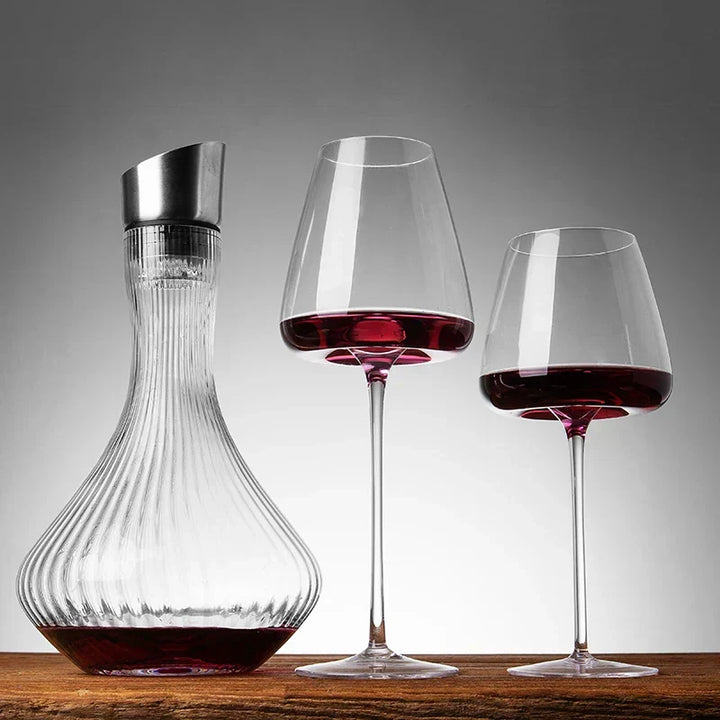 Crystal Wine Glasses | LuxeSip | Handmade Elegance