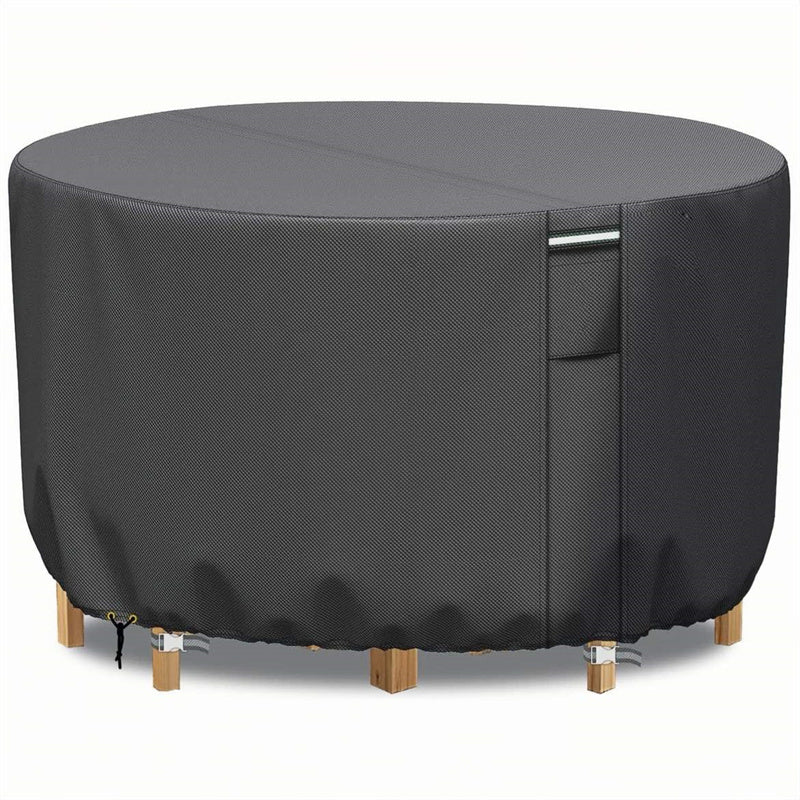 Heavy-Duty Round Patio Furniture Cover with Air Vents