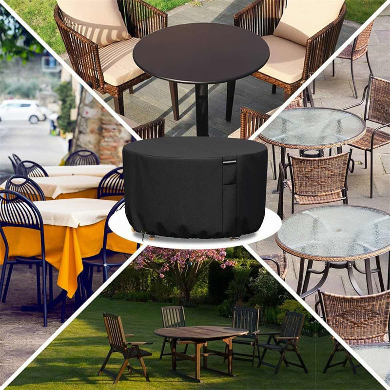 Heavy-Duty Round Patio Furniture Cover with Air Vents