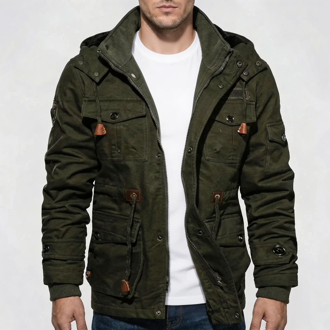 Fleece-Lined Winter Jacket for Men