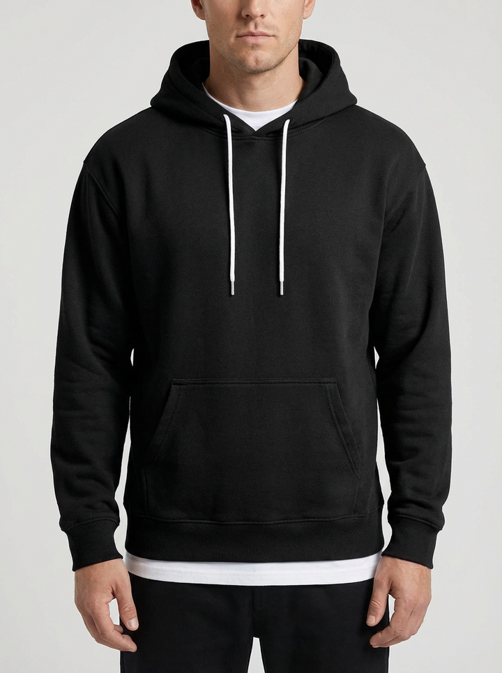 Relaxed Fit Pullover Hoodie For Men