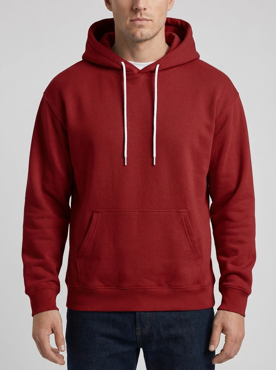 Relaxed Fit Pullover Hoodie For Men