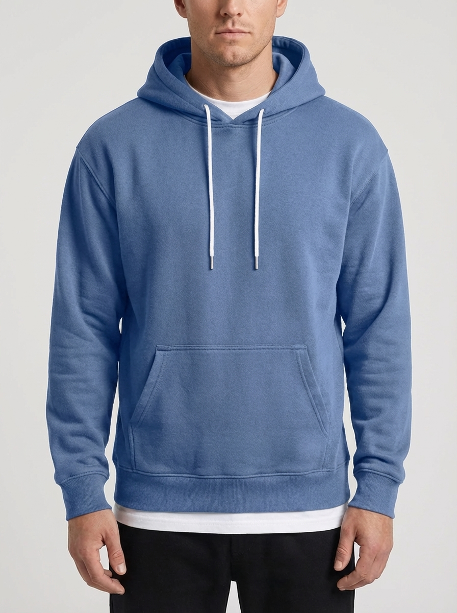 Relaxed Fit Pullover Hoodie For Men