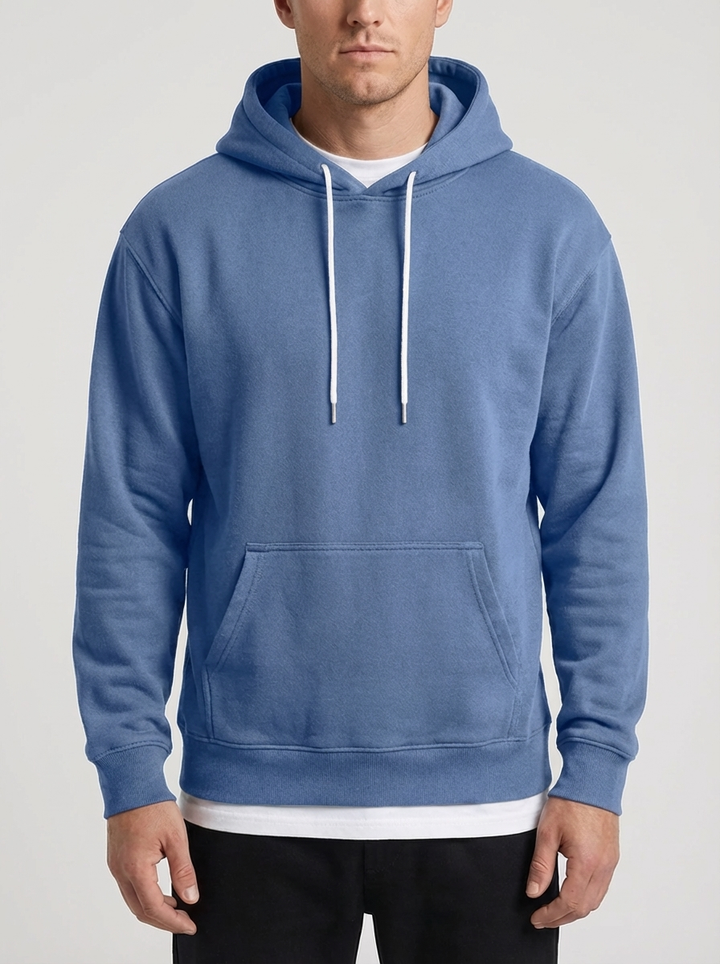 Relaxed Fit Pullover Hoodie For Men