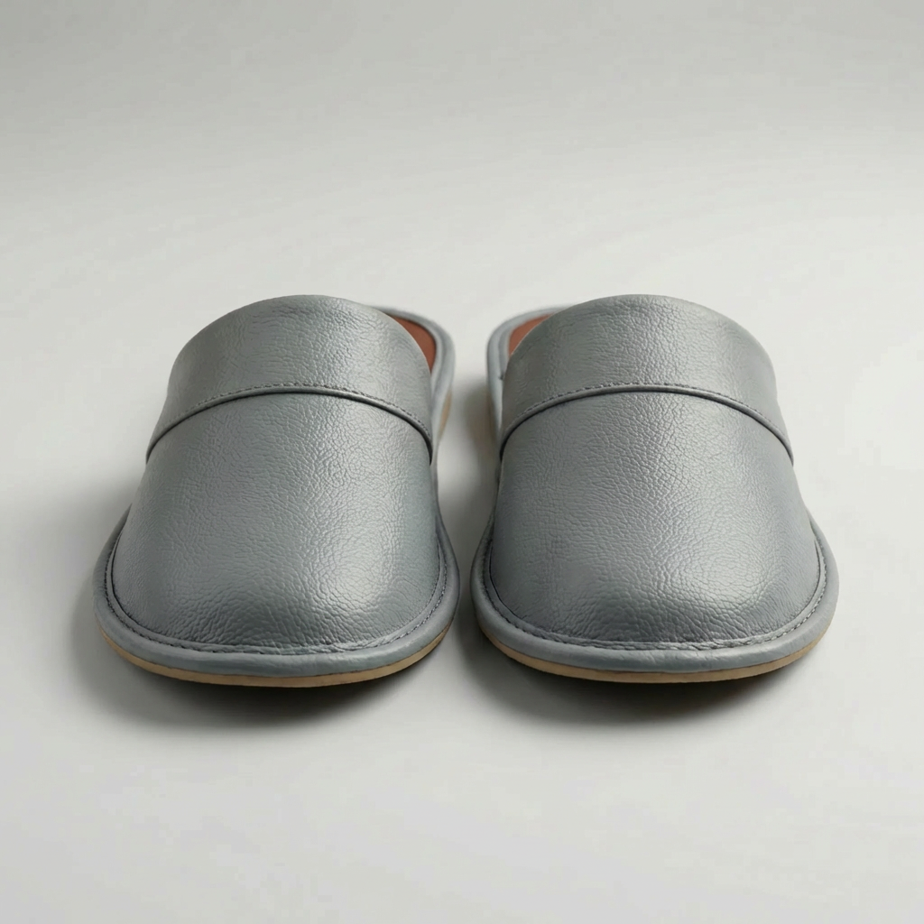 Slip-On Indoor Leather Sandals for Men