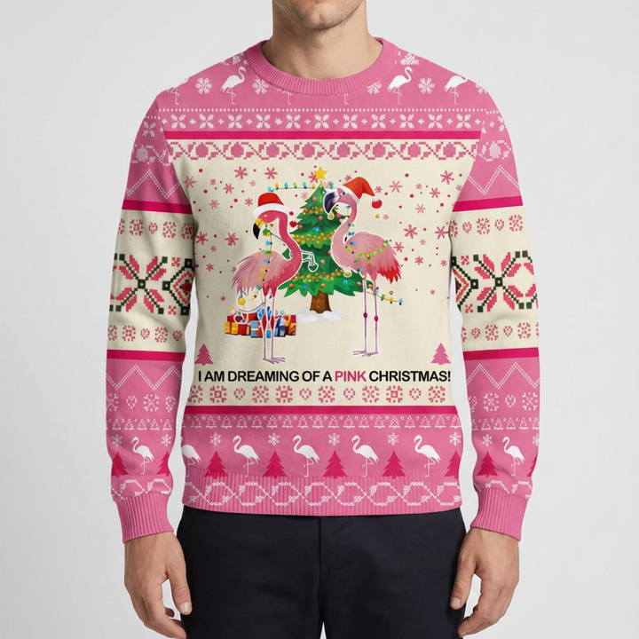 Festive Frog Graphic Holiday Sweater for Men