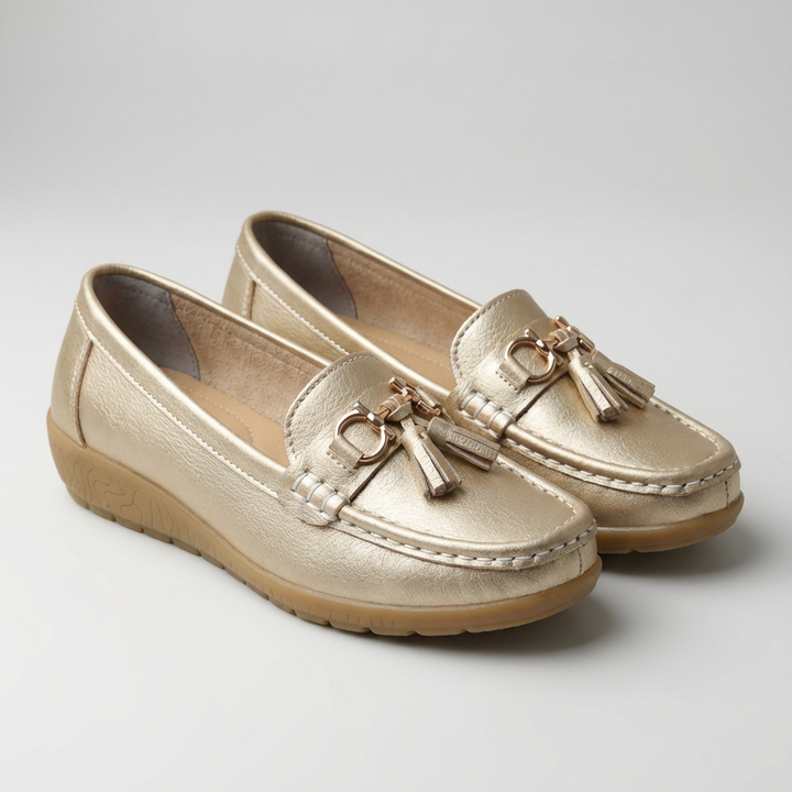 Slip-On Flat Loafer With Tassel Detail