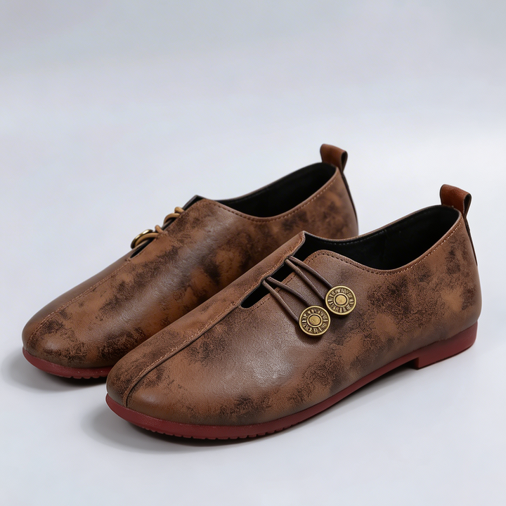Flatrelle - Flat Round-Toe Slip-On Loafer for Women