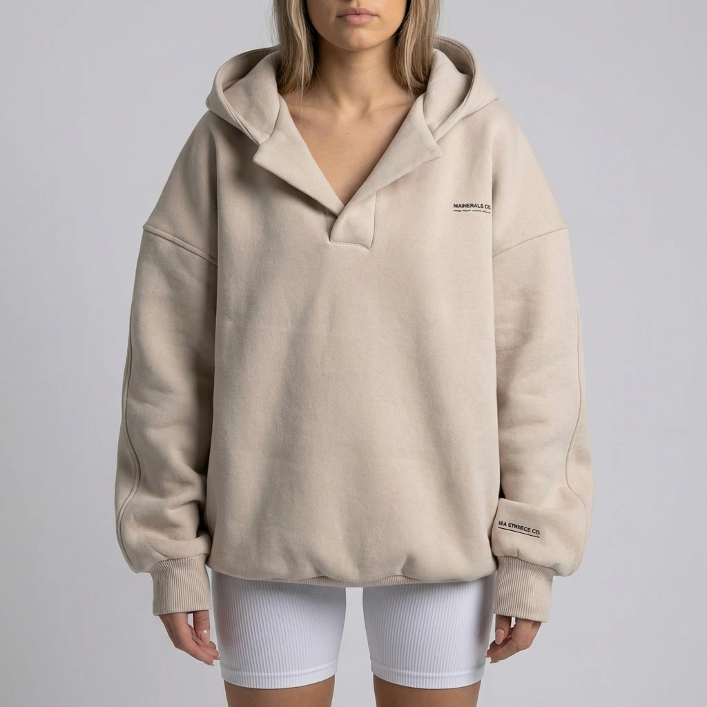 Oversized Hooded Pullover Sweater For Women