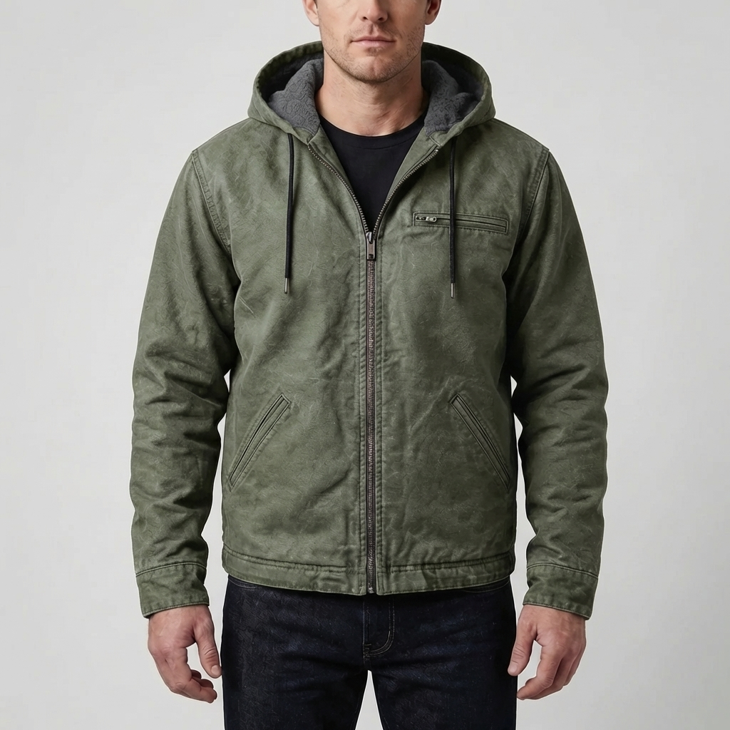 Hooded Zip-Up Jacket for Men