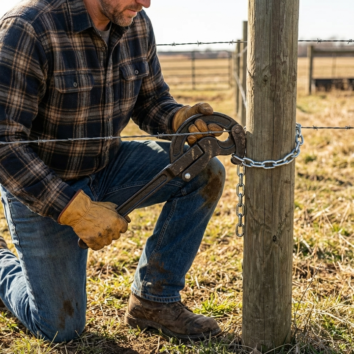 Handheld Twist-Action Wire Stretcher Tool