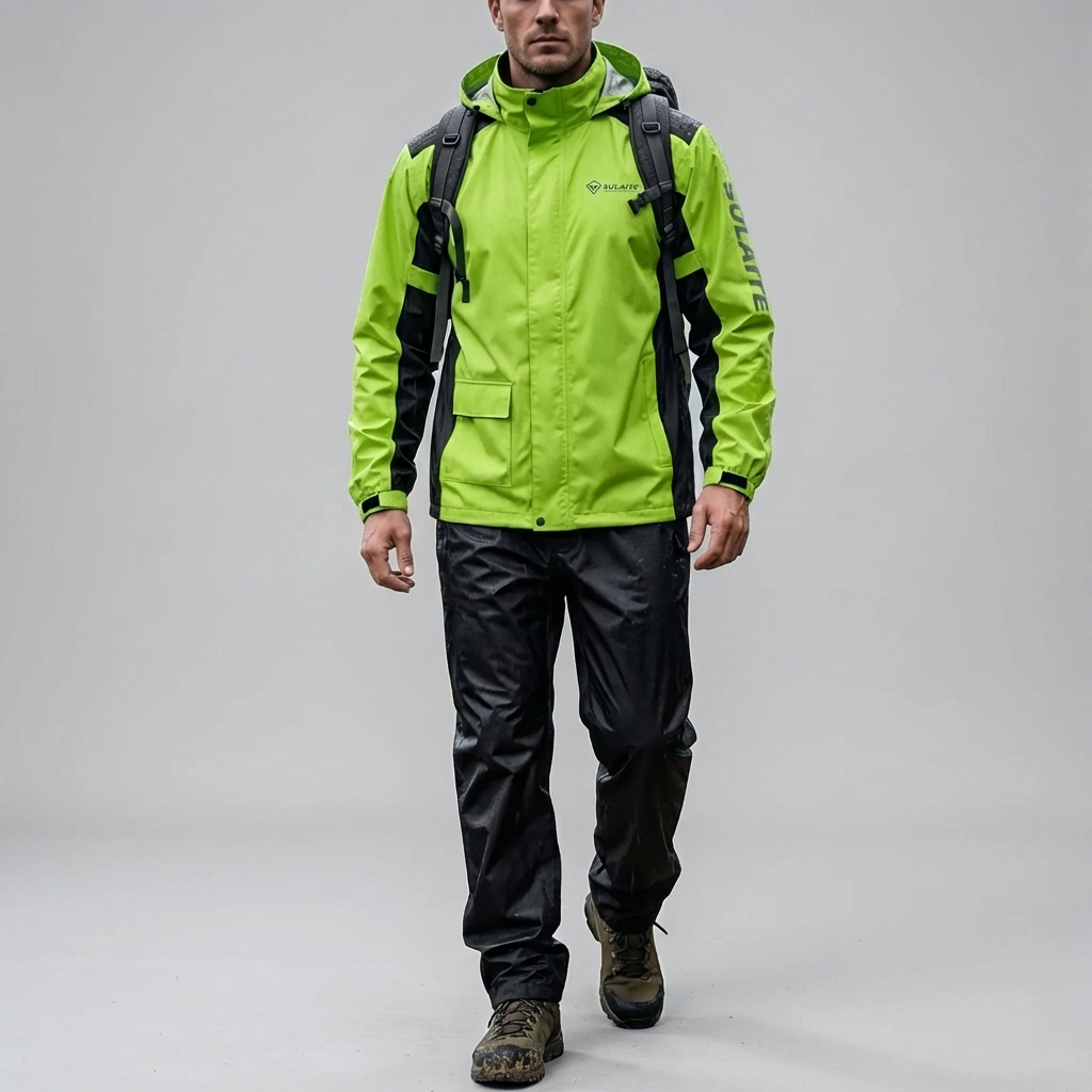 Two-Piece Hooded Rain Suit