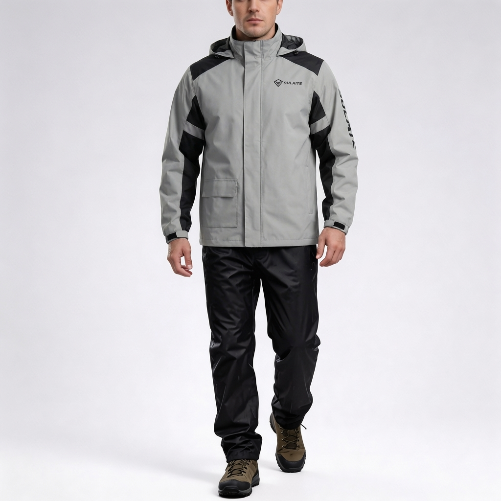 Two-Piece Hooded Rain Suit
